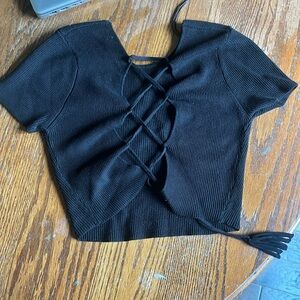 Strapping back top